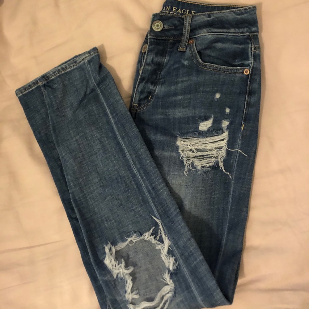 Distressed American Eagle Jeans
